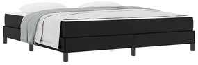Cama Outros Preto 180 x 200 cm Couro sintético