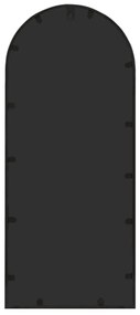 Espelho em ferro p/ uso no interior 100x45 cm preto
