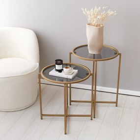 Mesa de Centro S407U – Dourado Fumado – 50x60x50 cm