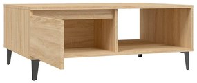 Mesa de centro 90x60x35 cm derivados de madeira carvalho sonoma