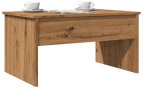 vidaXL Mesa de centro 80x50,5x41,5cm deriv. madeira carvalho artisiano