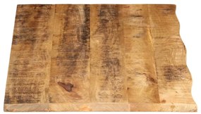 Tampo de mesa borda viva 100x60x2,5 cm mangueira áspera maciça