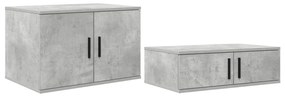 Estrutura de Cama Cinza Betão 90x200 cm
