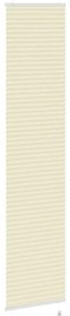 Creme Plissada Cega 45x200 cm Largura Tecido 44,4 cm Poliéster