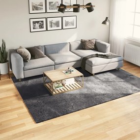 vidaXL Tapete pelo curto macio e lavável HUARTE 200x280 cm antracite