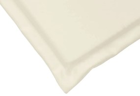 Almofadas de assento de jardim 2 pcs 45x45x2 cm cor creme