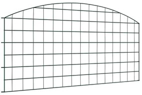 vidaXL Conjunto de Cerca para Lago 5 pcs Verde 100 x 50 cm Aço