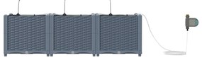 Jardineiras de Jardim 1 pc Cinzento-claro 120 x 40 x 37.5 cm