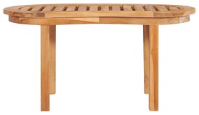 3 pcs conj. lounge de jardim formato banana teca maciça