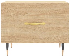 Mesa de centro 50x50x40 cm derivados de madeira carvalho sonoma