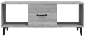 Mesa de centro 102x50x40cm derivados de madeira cinzento sonoma