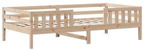 Cama sem colchão 100x200 cm madeira de pinho maciça