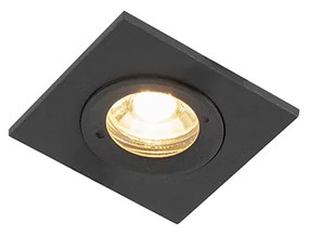 LED Foco de encastrar quadrado preto IP44 lâmpada-wifi GU10 - XENA Moderno