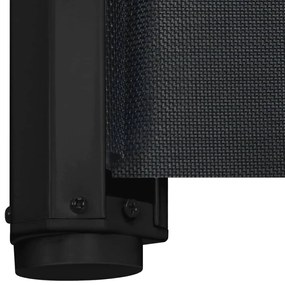 Portão retrátil p/ animais de estimação 82,5x125 cm preto