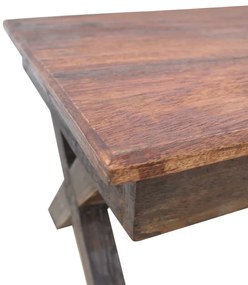 Mesa de centro 110x60x45 cm mistura de madeiras recicladas