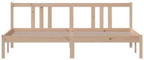 Estrutura de cama super king 180x200 cm madeira maciça