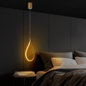 Candeeiro Chandelier Damla – Ouro – 23x50-100x10 cm