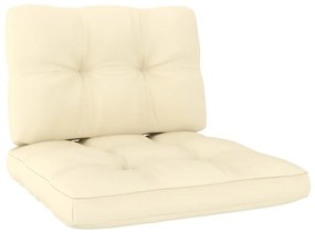 3 pcs conjunto lounge de jardim com almofadões pinho impregnado