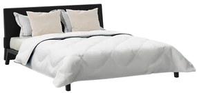 Edredão com travesseiro 3 pcs Branco 240 x 220 cm Microfibra
