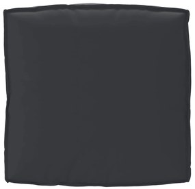 Almofada Pallet para Assento Preto 80x80x12 cm Tecido Oxford