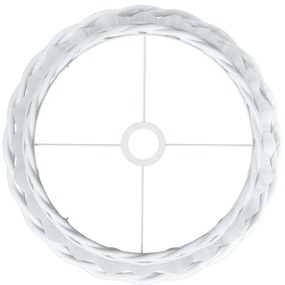 Abajur de teto Ø40x26 cm vime branco