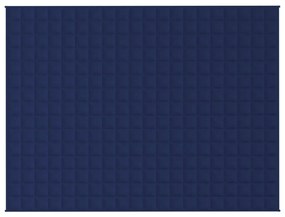 Manta pesada 11 kg 152x203 cm tecido azul
