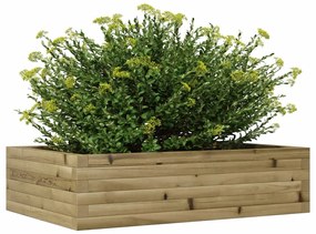 Vaso/floreira de jardim 90x60x23 cm madeira de pinho impregnada