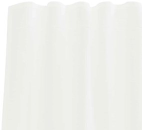 Cortinas de voile com bolsos para varão 2 pcs branco