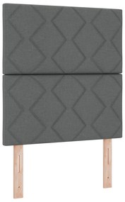 Cabeceira vidaXL Design Blocos de Diamante Cinza Escuro 80 cm Tecido,