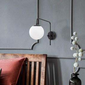 Candeeiro de Parede Viran – Preto/Branco – 15 x 32 x 32 cm