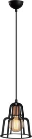 Candeeiro de Teto Endustri – Preto – Diâmetro 20 cm, Altura 116 cm