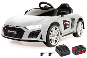 Carro elétrico infantil Audi R8 Spyder 18V white Einhell Power X-Change incl. starter set