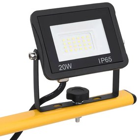 Projetor c/ iluminação LED e tripé 2x20 W branco frio