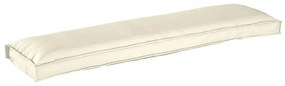 Almofada de Palete para Banco Creme 150 x 40 x 8 cm, feita em tecido O
