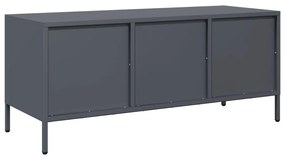 Móvel de TV 101,5x39x43,5 cm aço laminado a frio antracite