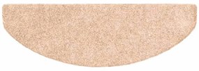 Tapetes de escada autoadesivos 30 pcs 65x21x4 cm creme