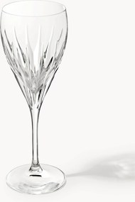 Copos de vinho branco artesanais com padrão em relevo Dionysos, conjunto de 2