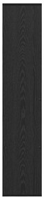 Gabinete de Livros Carvalho preto 132 x 29 x 141.5 cm