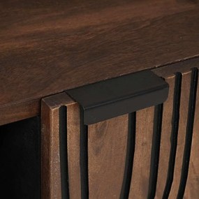 Armário de TV , 105 x 33,5 x 46 cm, feito de madeira de manga sólida.