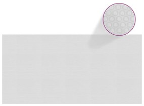 vidaXL Película p/ piscina PE solar flutuante 488x244 cm cinzento