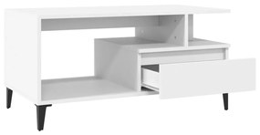 Mesa de centro 90x49x45 cm derivados de madeira branco