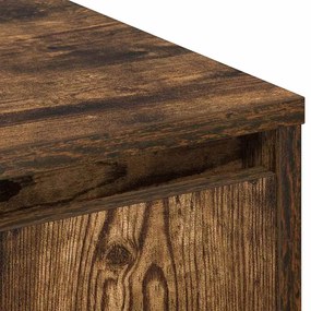 Buffet vidaXL com LED Carvalho Fumado 90x32x75 cm Madeira Engenheirada
