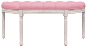 Banco 110,5x45x49 cm veludo rosa