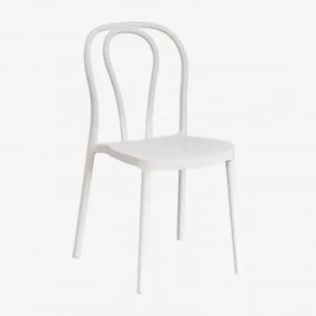 Pack De 2 Cadeiras De Jardim Empilháveis Em Polipropileno Mizzi Branco Glacial - Sklum
