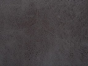 Tamborete em pele sintética cinzenta escura com arrumação RHINO Beliani