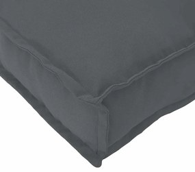Almofada de Palete pro Encosto Antracite 80x40x12 cm, Tecido Oxford