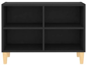 Móvel de TV Larn com 4 Prateleiras de 69 cm - Preto - Design Nórdico