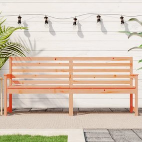 Banco de jardim 203,5x48x91,5 cm madeira de douglas maciça