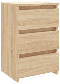 Mesas cabeceira 2pcs derivados de madeira carvalho sonoma