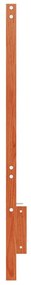 Cabeceira 150 cm madeira de pinho maciça castanho-mel